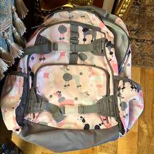 Pottery Barn Kids Pink and Gray Backpack 🩷🩶